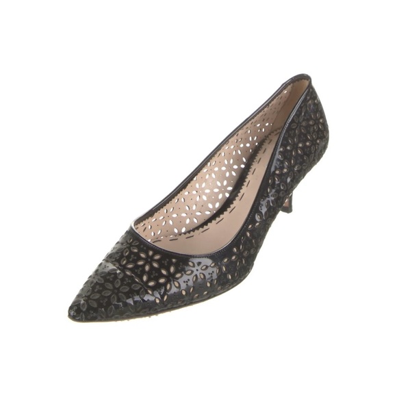 Prada Patent Leather Lasercut Pumps - Picture 2 of 10